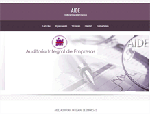 Tablet Screenshot of aide.com.py